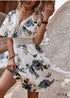 Boho Summer V Neck Print Dress